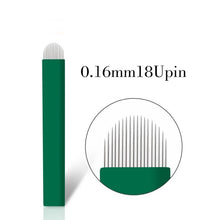 Load image into Gallery viewer, Green Nano Mircoblading Needle Thin 0.16mm
